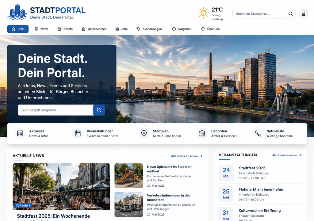 Stadtportal Script
